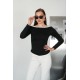 OYSHO FABRIC BOAT NECK TOP 192309