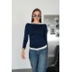 OYSHO FABRIC BOAT NECK TOP 192311