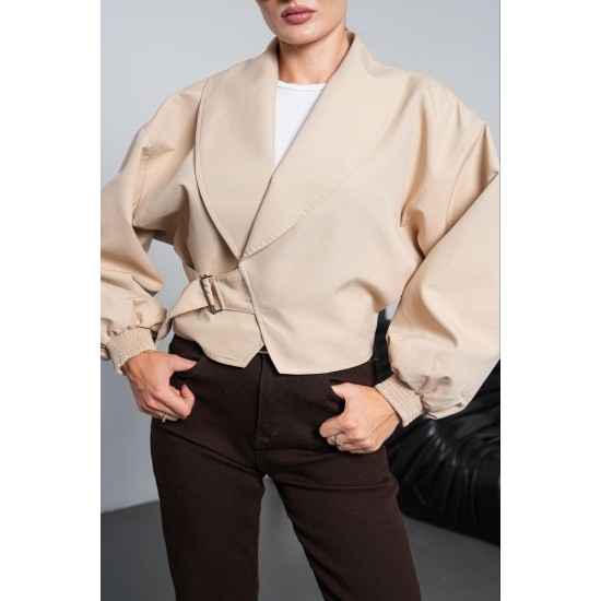 PALERMO FABRIC BELT DETAIL JACKET 192313