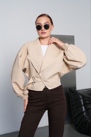 PALERMO FABRIC BELT DETAIL JACKET 192313
