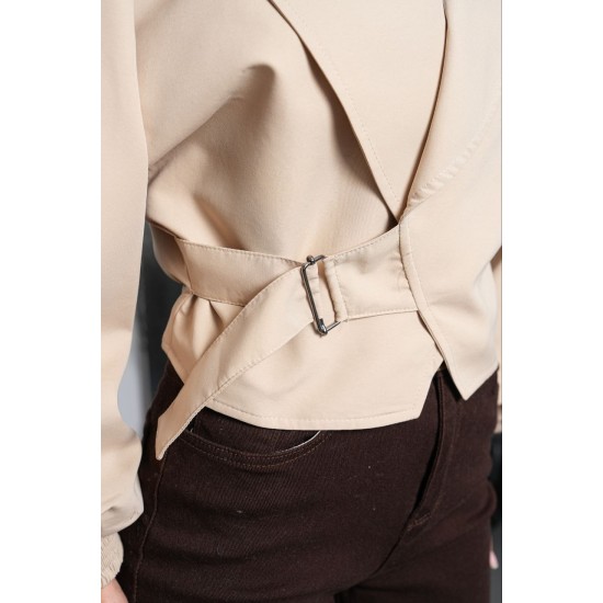 PALERMO FABRIC BELT DETAIL JACKET 192313