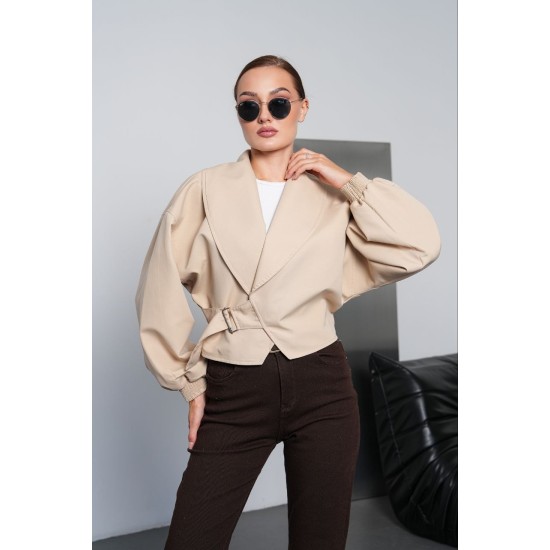 PALERMO FABRIC BELT DETAIL JACKET 192313