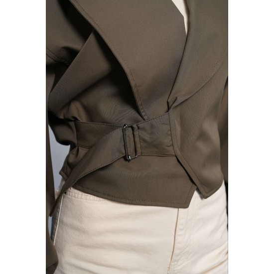PALERMO FABRIC BELT DETAIL JACKET 192316