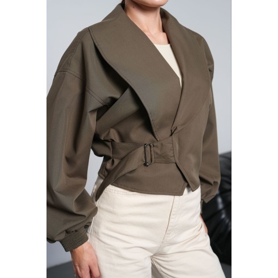 PALERMO FABRIC BELT DETAIL JACKET 192316