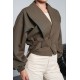 PALERMO FABRIC BELT DETAIL JACKET 192316