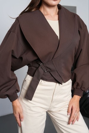 PALERMO FABRIC BELT DETAIL JACKET 192317