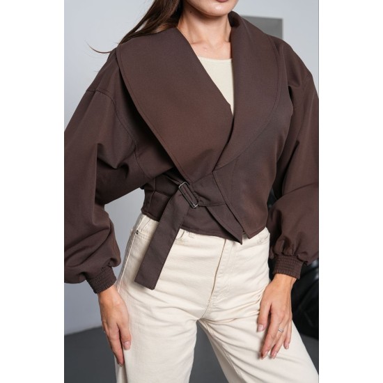PALERMO FABRIC BELT DETAIL JACKET 192317