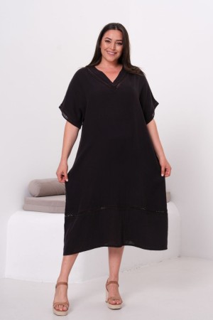 MUSLIN KUMAS ELBISE 190631