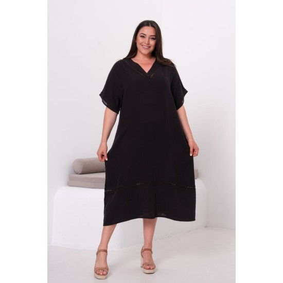 MUSLIN KUMAS ELBISE 190631