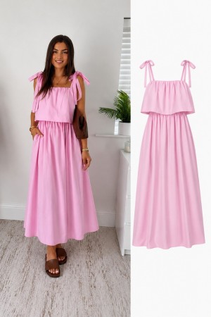 POPLIN FABRIC DRESS 190385
