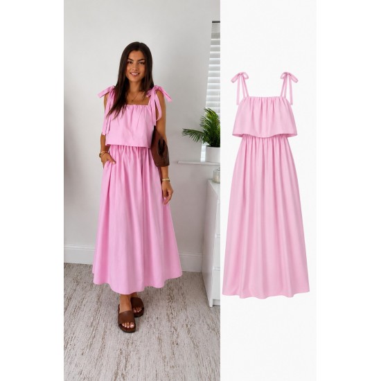 POPLIN FABRIC DRESS 190385