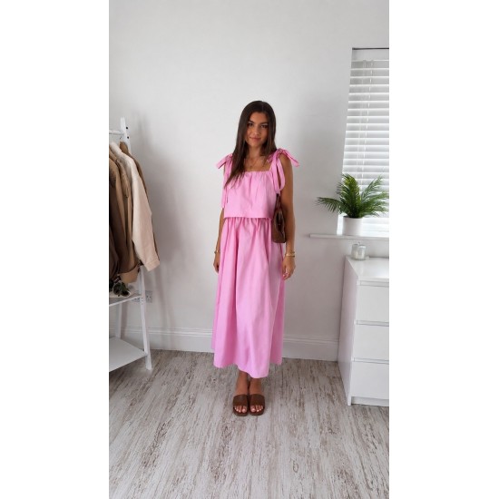 POPLIN FABRIC DRESS 190385