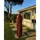 HALTER YAKA SATEN ELBISE 190407
