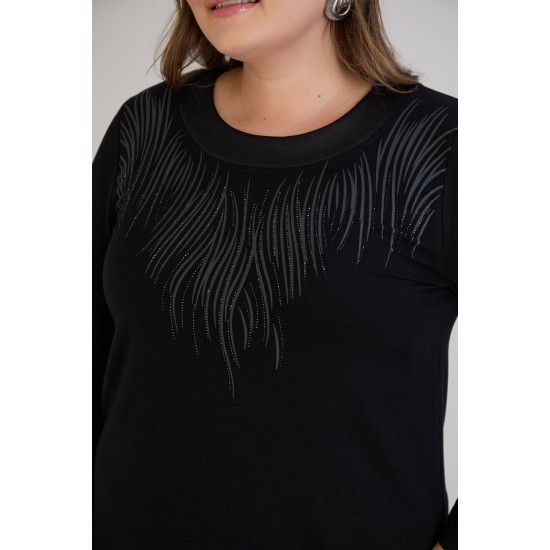 KRİSTAL VE DOKUMA KUMAŞ GÖMLEK 188416