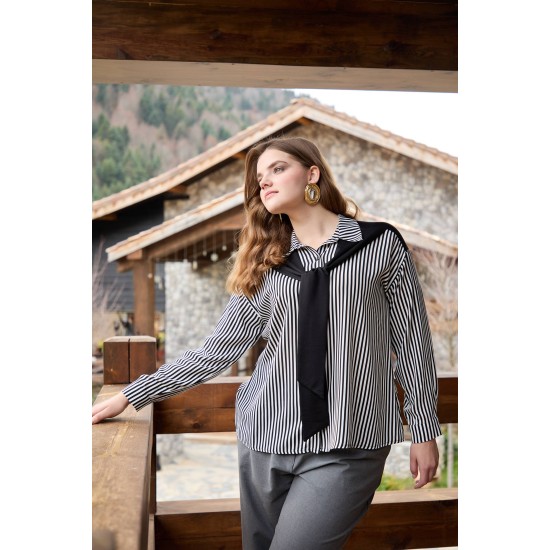 KRİSTAL VE DOKUMA KUMAŞ GÖMLEK 188415