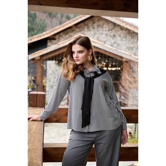 KRİSTAL VE DOKUMA KUMAŞ GÖMLEK 188415