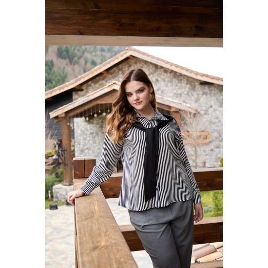 KRİSTAL VE DOKUMA KUMAŞ GÖMLEK 188415