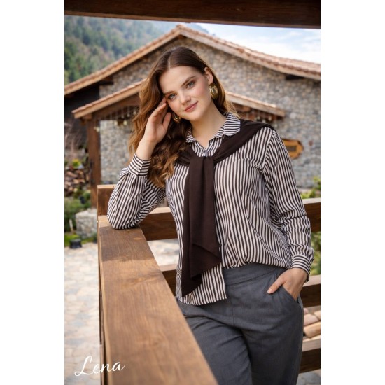 KRİSTAL VE DOKUMA KUMAŞ GÖMLEK 188416