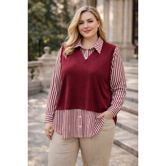 KRISTAL KUMAS GOMLEK YAKA BLUZ 188399