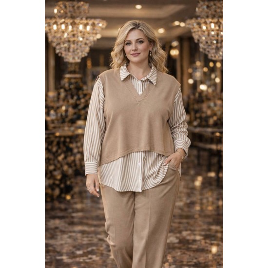 KRISTAL KUMAS GOMLEK YAKA BLUZ 188400