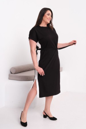 KRİSTAL KUMAŞ SİYAH ELBİSE 188256