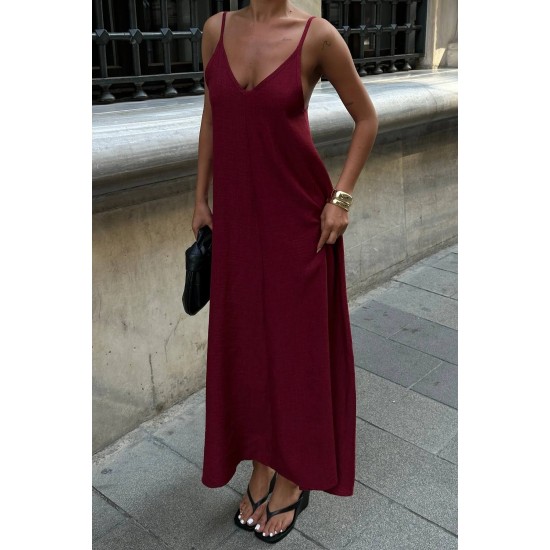 KETEN LOOK KUMAS ELBISE 188892