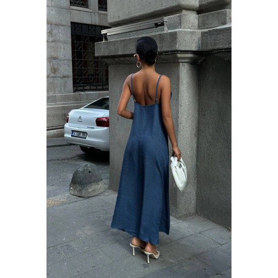 KETEN LOOK KUMAS ELBISE 188895