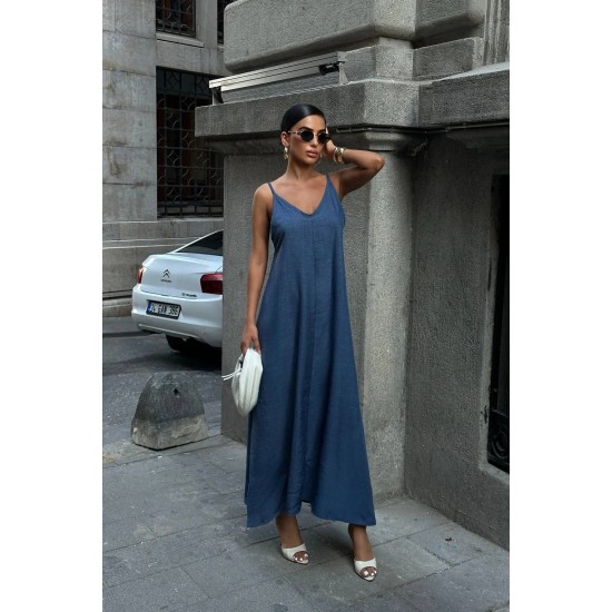 KETEN LOOK KUMAS ELBISE 188895