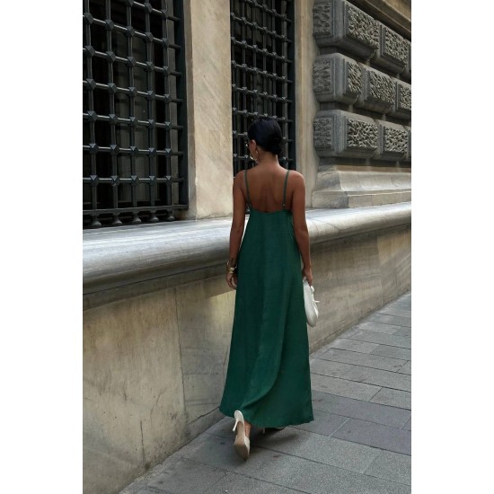 KETEN LOOK KUMAS ELBISE 188896