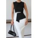 TAŞ DETAY BLUZ ABIYE ELBISE 190269