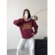 3 THREAD BRUSHED PRINTED CONTRAST DETAIL OVERSIZE SWEATSHIRT 191419