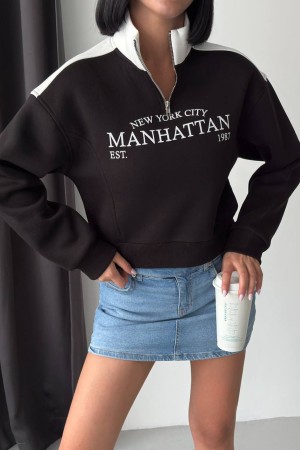 3 THREAD BRUSHED PRINTED SWEATSHIRT 191432