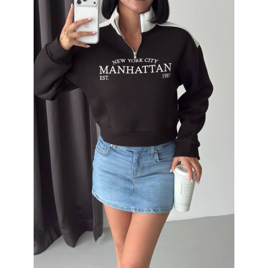 3 THREAD BRUSHED PRINTED SWEATSHIRT 191432