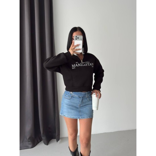 3 THREAD BRUSHED PRINTED SWEATSHIRT 191432