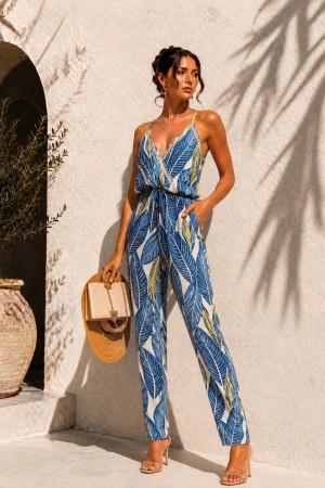 WOVEN VISCOSE FABRIC JUMPSUIT 189556