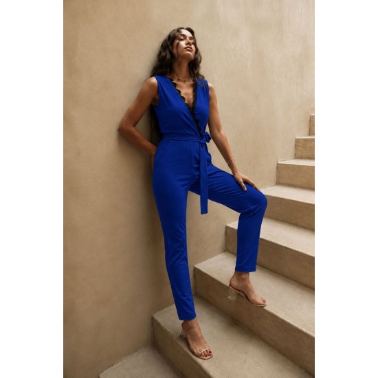 SCUBA CREPE FABRIC JUMPSUIT 189549