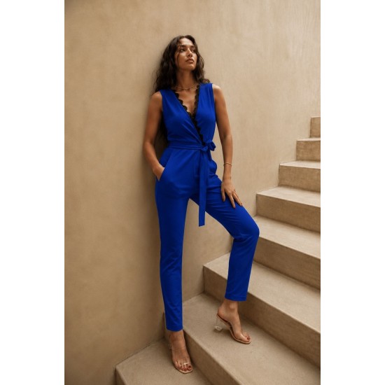 SCUBA CREPE FABRIC JUMPSUIT 189549