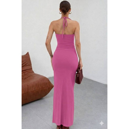 HALTER YAKA ABIYE ELBISE 189783