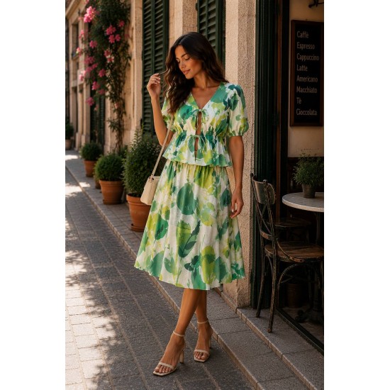 WOVEN VISCOSE SKIRT SET 189872