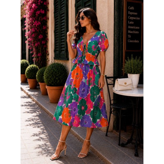 WOVEN VISCOSE SKIRT SET 189875
