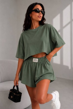 LOGO DETAIL SHORTS SET 190433