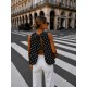 POLKA DOT OPEN BACK BLOUSE 190444