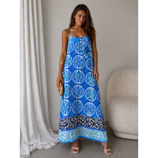 WOVEN VISCOSE STRAP DRESS 190456