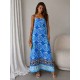 WOVEN VISCOSE STRAP DRESS 190456