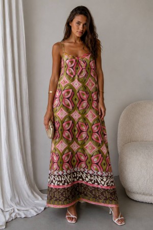 WOVEN VISCOSE STRAP DRESS 190457