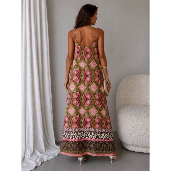 WOVEN VISCOSE STRAP DRESS 190457