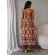 WOVEN VISCOSE STRAP DRESS 190457