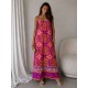 WOVEN VISCOSE STRAP DRESS 190458