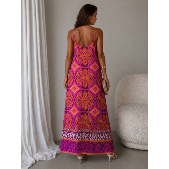 WOVEN VISCOSE STRAP DRESS 190458