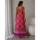 WOVEN VISCOSE STRAP DRESS 190458